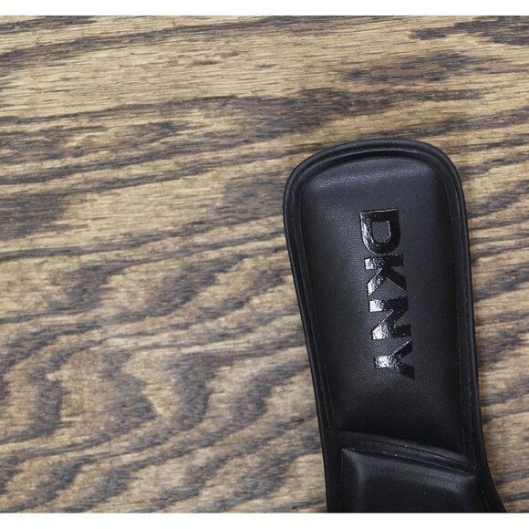 DKNY Womens Jolaine Twist Heel Sandal Mule K1532005 Black 9.5M - Picture 6 of 14